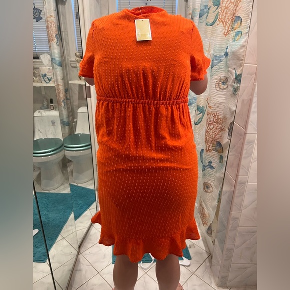NWT Orange Michael Kors Dress - Picture 10 of 11